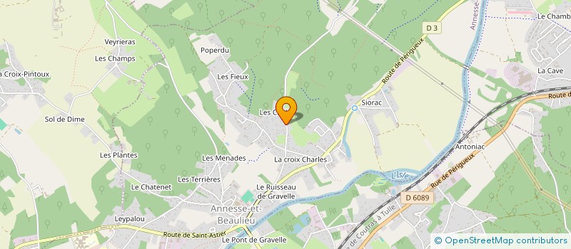 localisation de l'entreprise MONSIEUR LUDOVIC DHYVERT  ANNESSE-ET-BEAULIEU