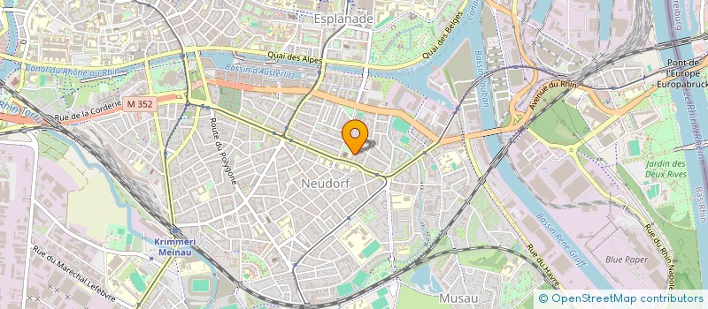 localisation de l'entreprise MONSIEUR LUDOVIC DIETRICH  STRASBOURG