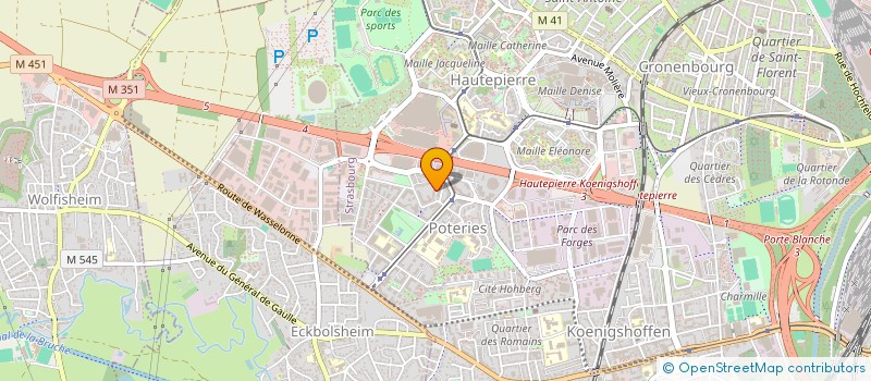 localisation de l'entreprise MONSIEUR LUDOVIC DINGELDEIN à STRASBOURG