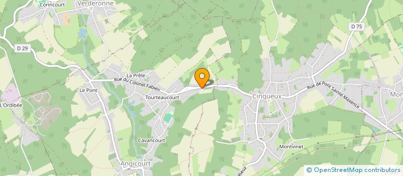 localisation de l'entreprise MONSIEUR LUDOVIC DIZY  ANGICOURT