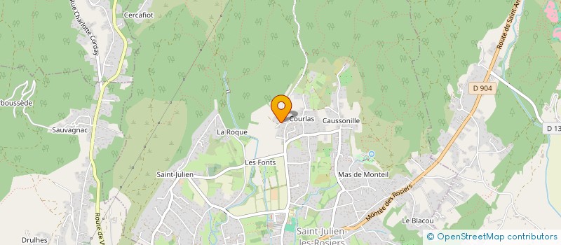 localisation de l'entreprise MONSIEUR LUDOVIC DOBLER  SAINT-JULIEN-LES-ROSIERS