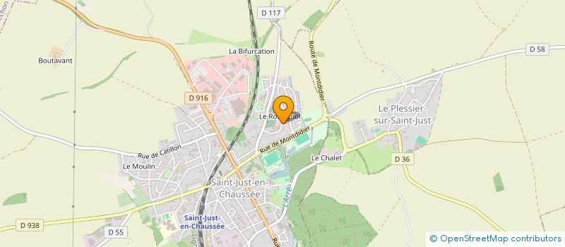 localisation de l'entreprise MONSIEUR LUDOVIC DODANE  SAINT-JUST-EN-CHAUSSEE