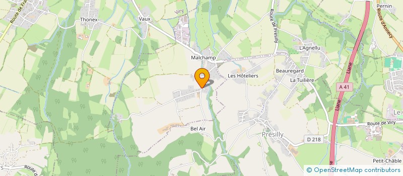 localisation de l'entreprise MONSIEUR LUDOVIC DONCHE  FEIGERES