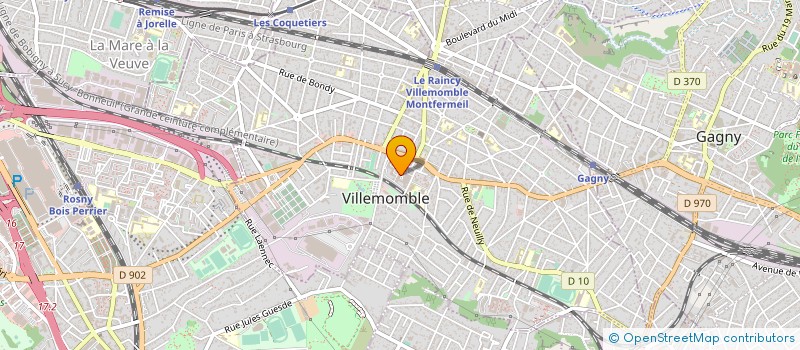 localisation de l'entreprise MONSIEUR LUDOVIC DONZELLE  VILLEMOMBLE