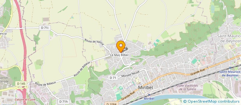 localisation de l'entreprise MONSIEUR LUDOVIC DRION à MIRIBEL