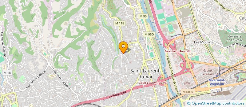 localisation de l'entreprise MONSIEUR LUDOVIC DUBOIS à SAINT-LAURENT-DU-VAR