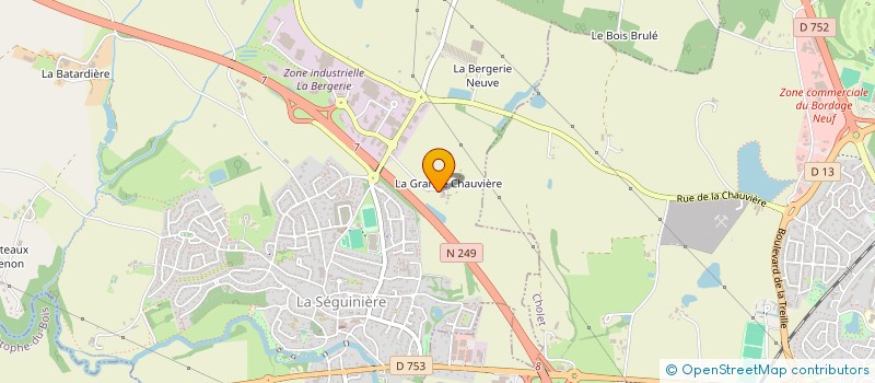 localisation de l'entreprise MONSIEUR LUDOVIC DUBOST à LA SEGUINIERE