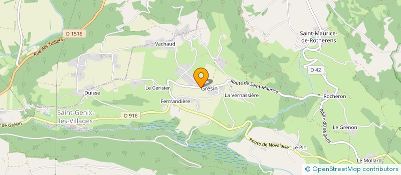 localisation de l'entreprise MONSIEUR LUDOVIC DUCHENE  SAINT-GENIX-LES-VILLAGES