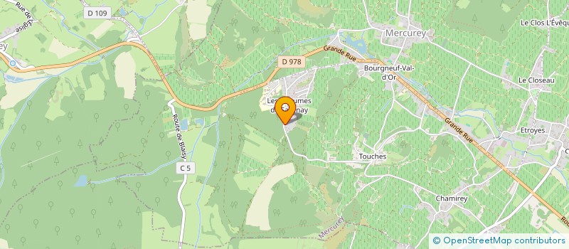 localisation de l'entreprise MONSIEUR LUDOVIC DUCROUX  MERCUREY