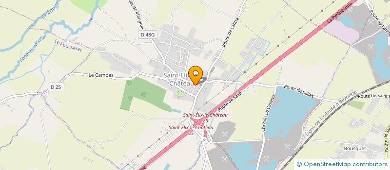 localisation de l'entreprise MONSIEUR LUDOVIC DUFRAISSE  SAINT-ELIX-LE-CHATEAU