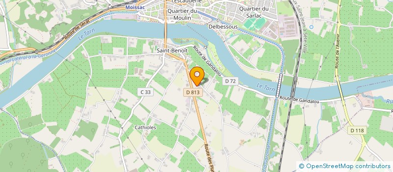 localisation de l'entreprise MONSIEUR LUDOVIC DUHAMEL  MOISSAC