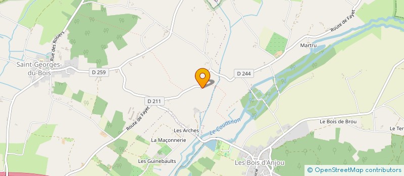 localisation de l'entreprise MONSIEUR LUDOVIC DUMAS à BRISSAC LOIRE AUBANCE