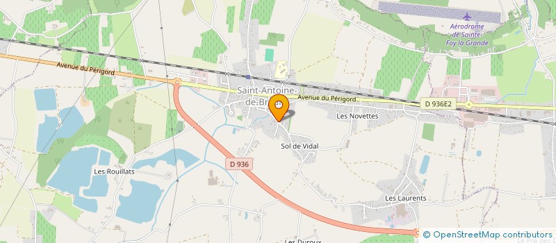 localisation de l'entreprise MONSIEUR LUDOVIC DUMAS  SAINT-ANTOINE-DE-BREUILH