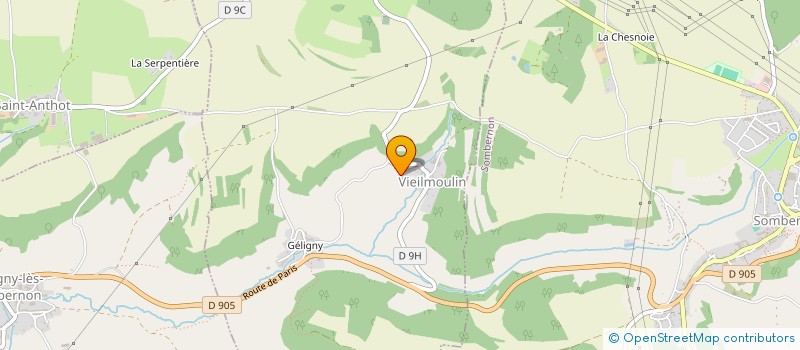 localisation de l'entreprise MONSIEUR LUDOVIC DUPAQUIER  VIEILMOULIN