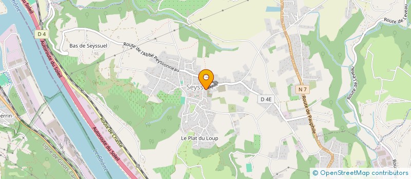 localisation de l'entreprise MONSIEUR LUDOVIC DUPUIS  SEYSSUEL