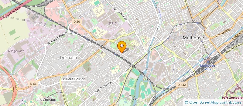 localisation de l'entreprise MONSIEUR LUDOVIC DURAND  MULHOUSE