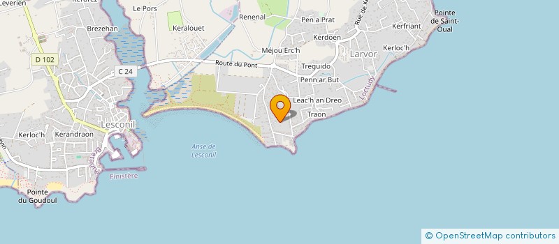 localisation de l'entreprise MONSIEUR LUDOVIC DURAND  LOCTUDY