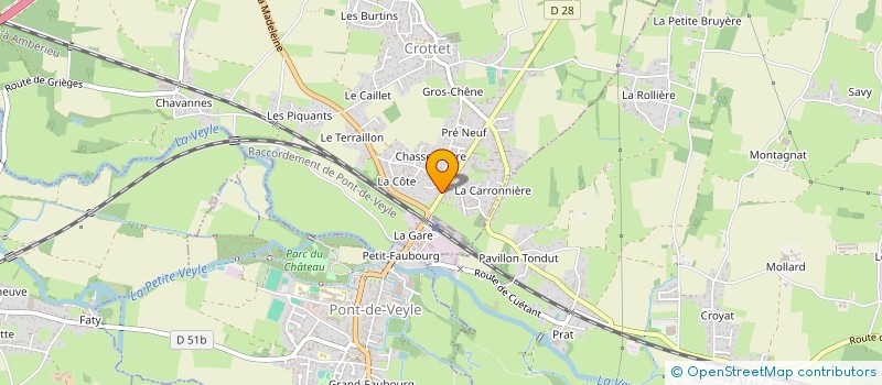 localisation de l'entreprise MONSIEUR LUDOVIC DUSSOULIER à CROTTET