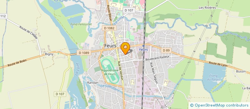 localisation de l'entreprise MONSIEUR LUDOVIC DUSSUD  FEURS