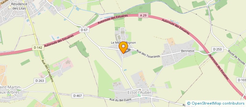 localisation de l'entreprise MONSIEUR LUDOVIC DUTHIL  ECTOT-L'AUBER