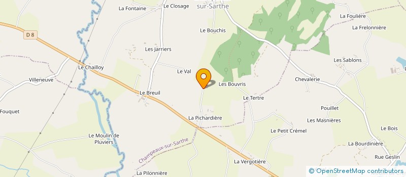 localisation de l'entreprise MONSIEUR LUDOVIC EDMOND à CHAMPEAUX SUR SARTHE