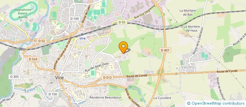 localisation de l'entreprise MONSIEUR LUDOVIC EHLES  VIRE-NORMANDIE