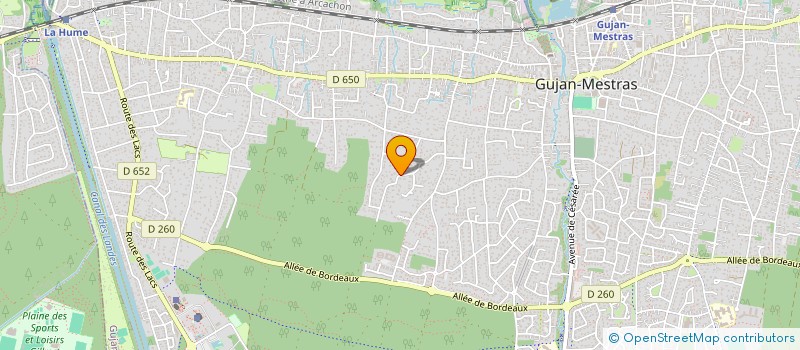 localisation de l'entreprise MONSIEUR LUDOVIC EULOGE  GUJAN-MESTRAS