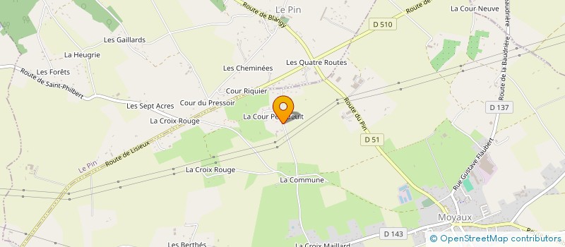 localisation de l'entreprise MONSIEUR LUDOVIC EVAIN à MOYAUX