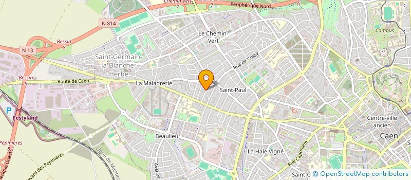 localisation de l'entreprise MONSIEUR LUDOVIC FABY à CAEN