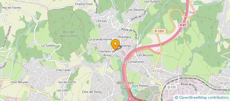 localisation de l'entreprise MONSIEUR LUDOVIC FALQUET à ANNECY