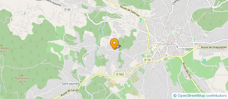 localisation de l'entreprise MONSIEUR LUDOVIC FARCY  LORGUES