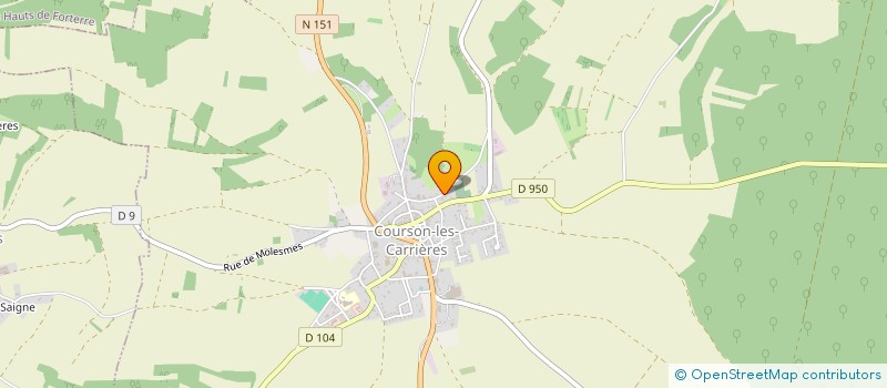 localisation de l'entreprise MONSIEUR LUDOVIC FAURIE  COURSON-LES-CARRIERES