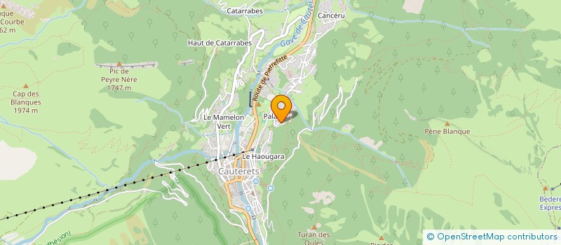 localisation de l'entreprise MONSIEUR LUDOVIC FAVREAU  CAUTERETS