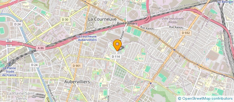 localisation de l'entreprise MONSIEUR LUDOVIC FELICITE  AUBERVILLIERS