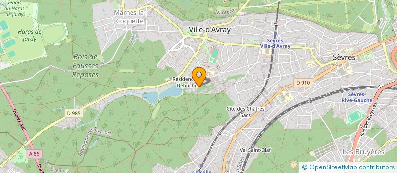 localisation de l'entreprise MONSIEUR LUDOVIC FELTESSE  VILLE-D'AVRAY