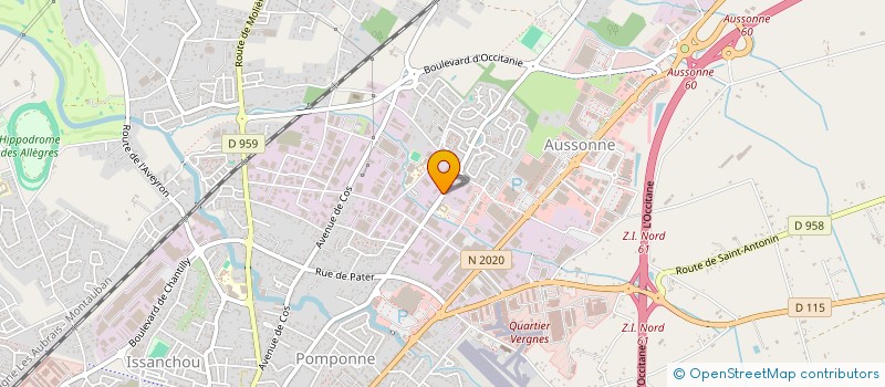 localisation de l'entreprise MONSIEUR LUDOVIC FERNANDEZ  MONTAUBAN