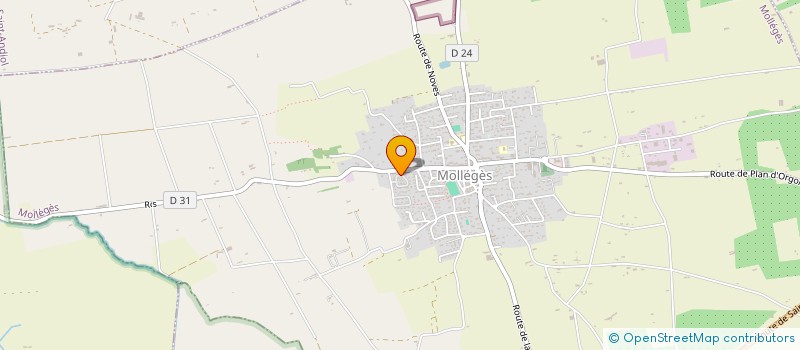 localisation de l'entreprise MONSIEUR LUDOVIC FERRANDO  MOLLEGES