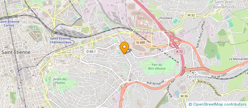 localisation de l'entreprise MONSIEUR LUDOVIC FERRATON  SAINT-ETIENNE