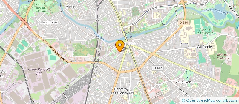 localisation de l'entreprise MONSIEUR LUDOVIC FILLATRE à LE MANS