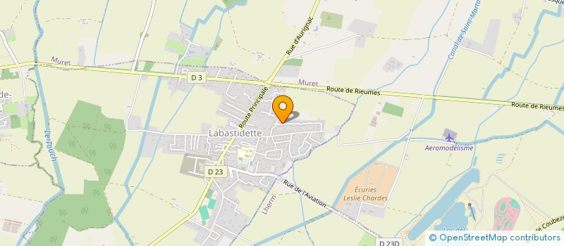 localisation de l'entreprise MONSIEUR LUDOVIC FLAMENT  LABASTIDETTE