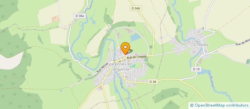 localisation de l'entreprise MONSIEUR LUDOVIC FLEURENCE à VARENNES-EN-ARGONNE