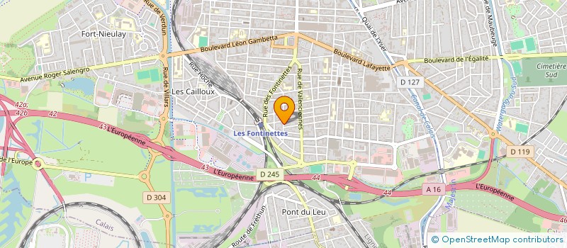 localisation de l'entreprise MONSIEUR LUDOVIC FONTAINE  CALAIS