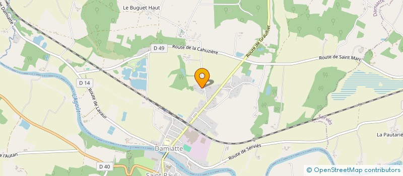 localisation de l'entreprise MONSIEUR LUDOVIC FONTAINE  DAMIATTE