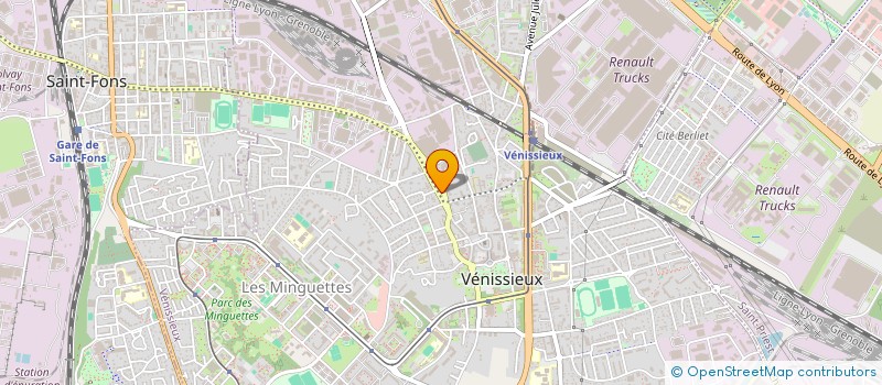localisation de l'entreprise MONSIEUR LUDOVIC FONTAINE  VENISSIEUX