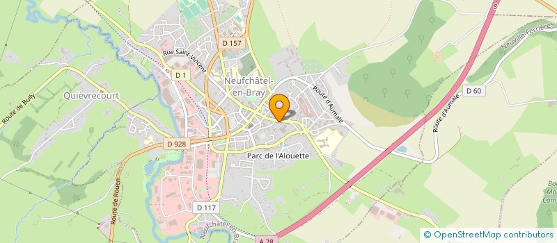 localisation de l'entreprise MONSIEUR LUDOVIC FORTIN  NEUFCHATEL-EN-BRAY