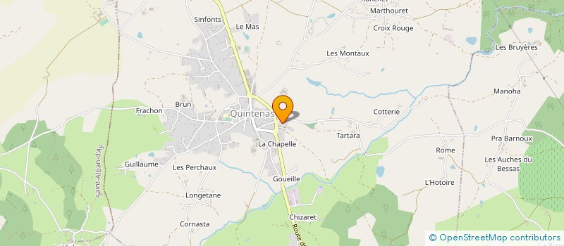 localisation de l'entreprise MONSIEUR LUDOVIC FOSSE à QUINTENAS