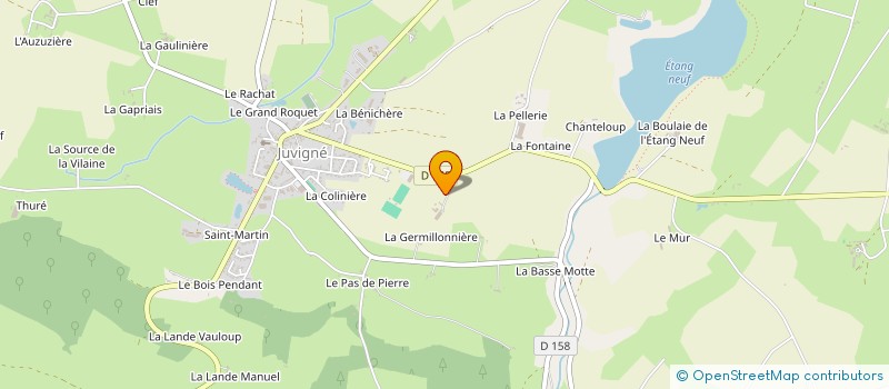 localisation de l'entreprise MONSIEUR LUDOVIC FOUASSIER à JUVIGNE