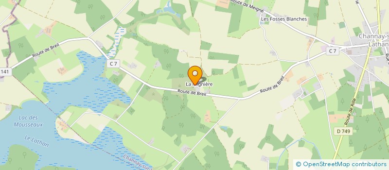 localisation de l'entreprise MONSIEUR LUDOVIC FOUCHE  CHANNAY-SUR-LATHAN