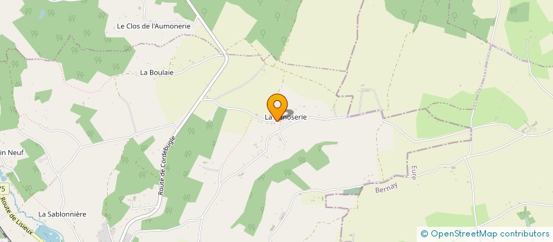 localisation de l'entreprise MONSIEUR LUDOVIC FOUESNEAU  COURTONNE-LES-DEUX-EGLISES