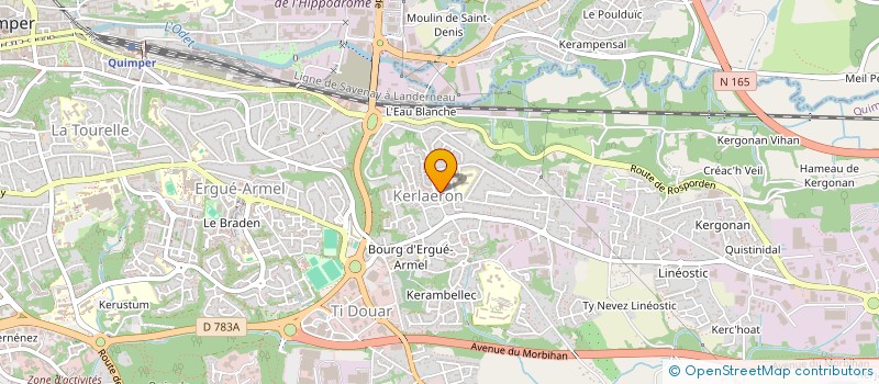 localisation de l'entreprise MONSIEUR LUDOVIC FOUGERE à QUIMPER